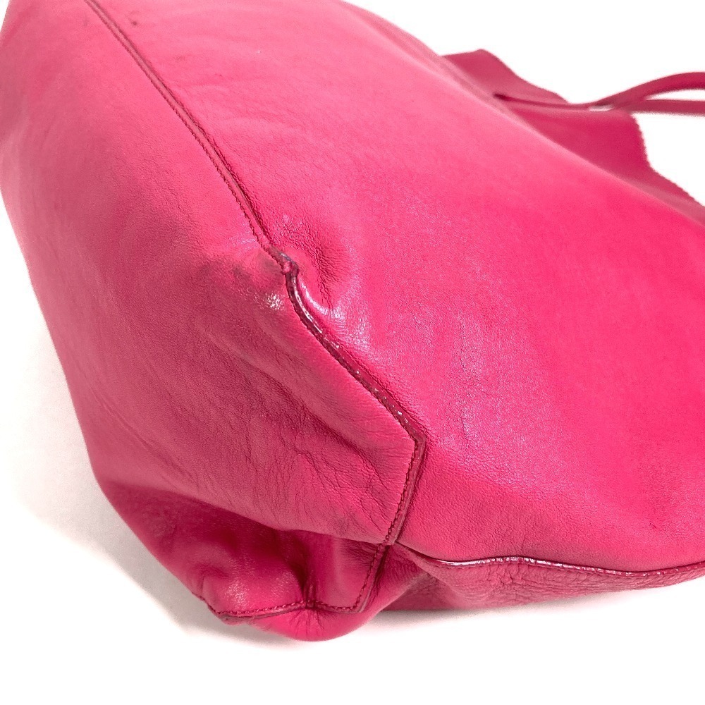 Loewe Nappa Leather Anagram Shoulder Bag Tote Tassel Fringe Pink - Picture 5 of 6